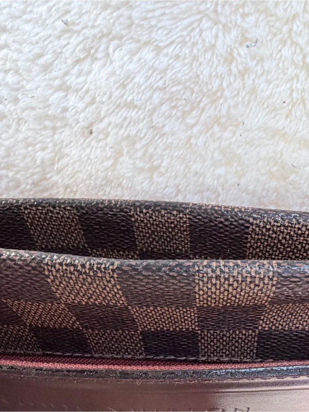 Louis Vuitton Brown Damier Messenger Bag with Dark Chocolate Trim